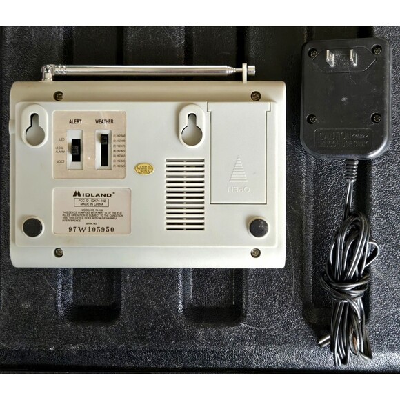 VTG Midland Weather Monitor Radio Model 74-109 Beige Power Cord Tested Working - Picture 3 of 6